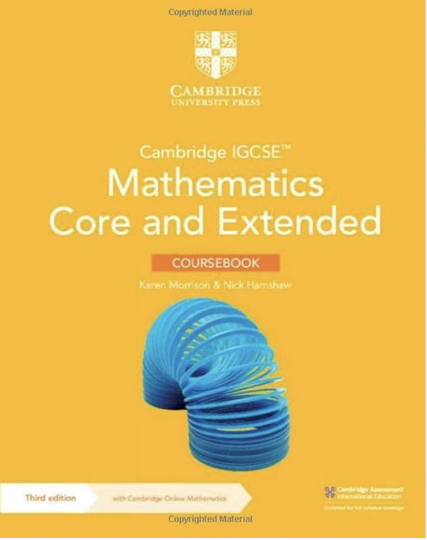 NEW Cambridge IGCSE™ Mathematics Core and Extended Coursebook with Cambridge Online Mathematics (2 years)